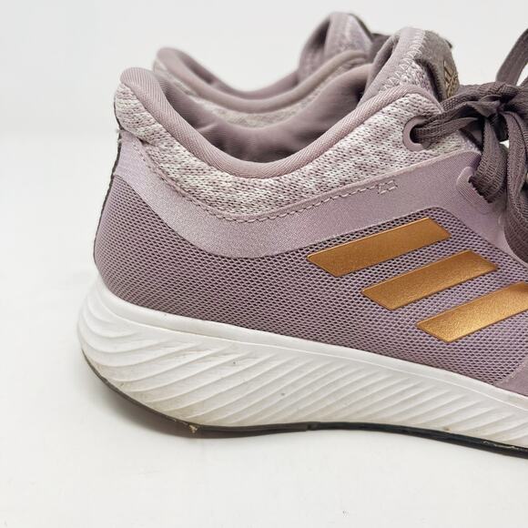 Adidas Womens 6 Light Purple Gold Edge Lux 3 Running Sneaker Shoes Clima EF8586 - Picture 2 of 13